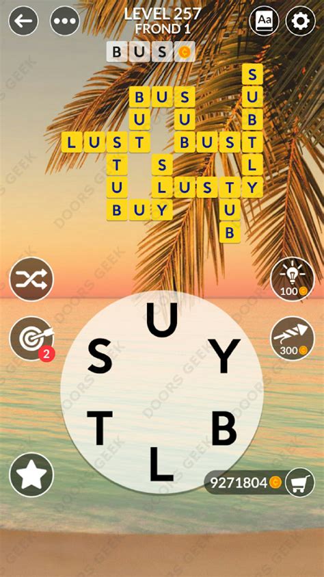 Wordscapes Level 257 Answers ( All modes ) .
